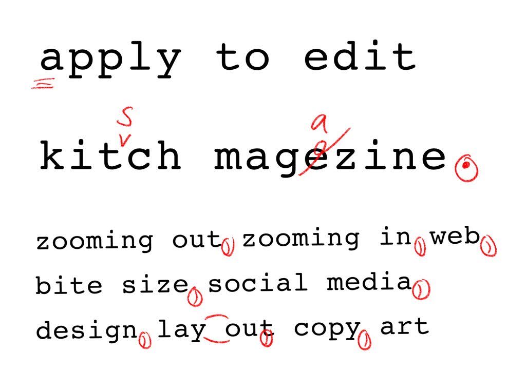 apply to edit kitsch